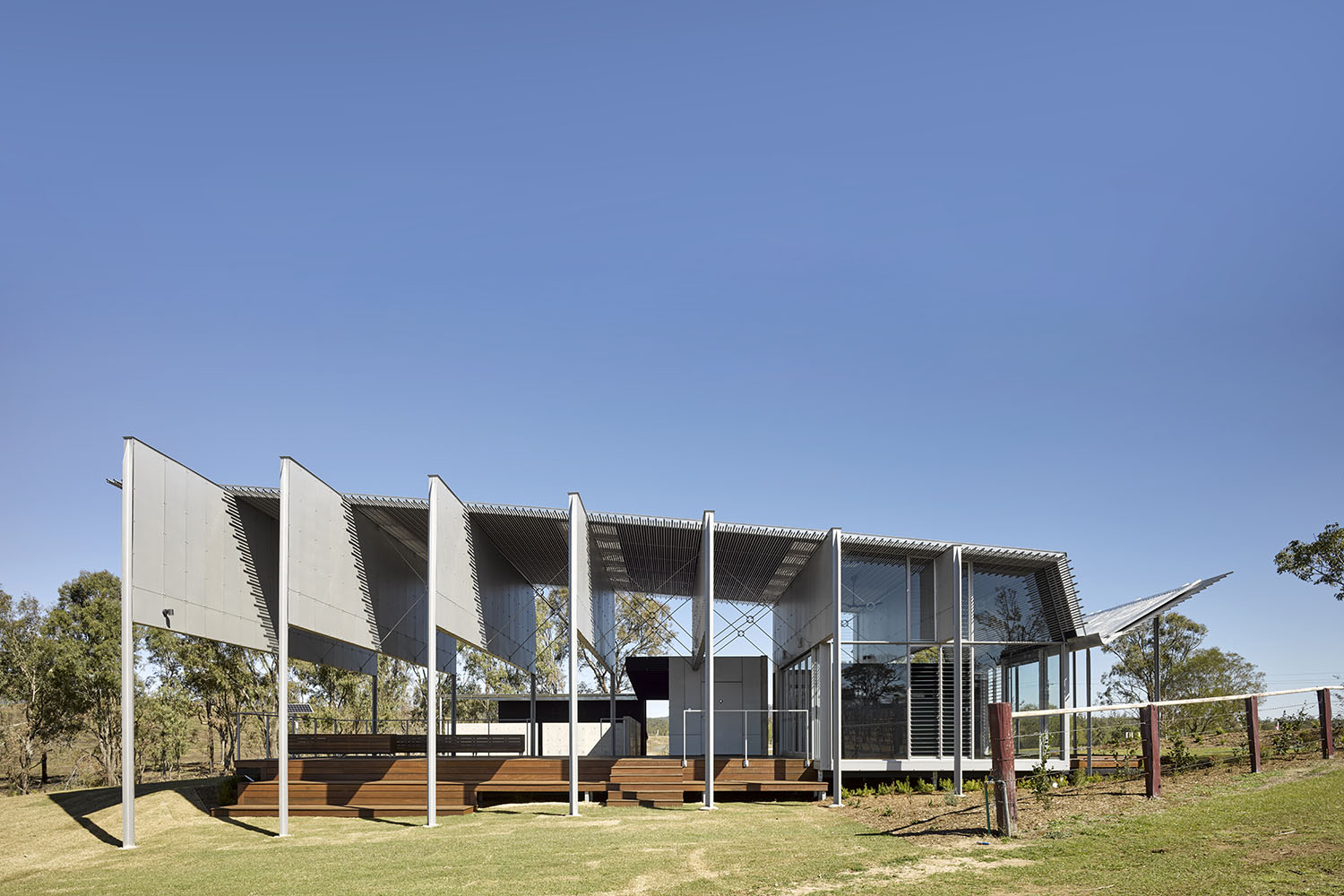 Exterior shot of Overflow Estate Wine Cellar