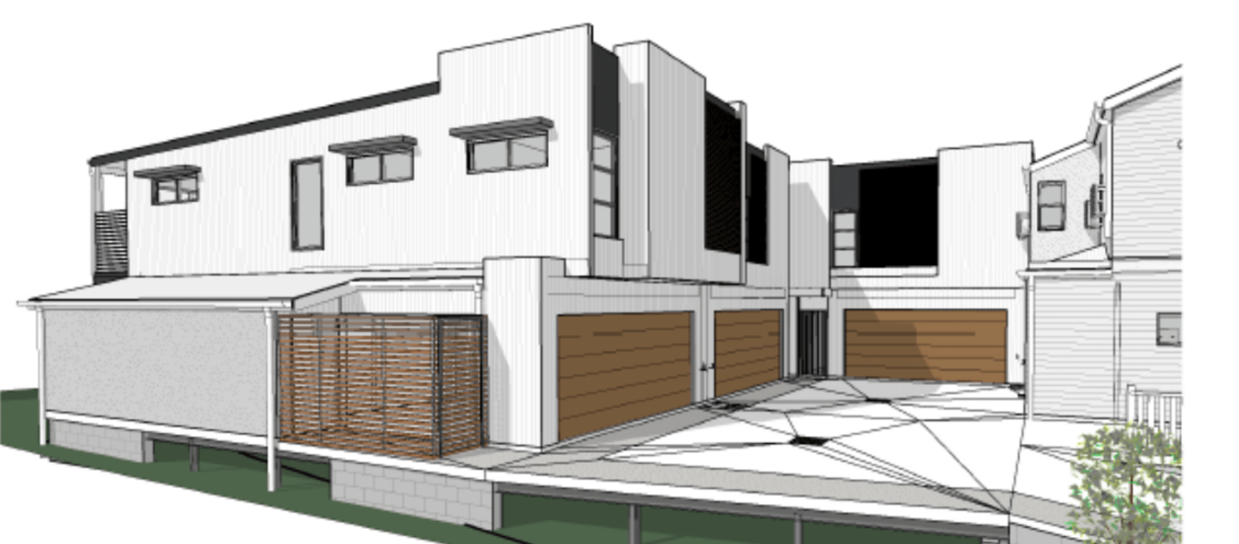 Completed Rycon commercial project featuring high-spec internal office fit-out and striking exterior design