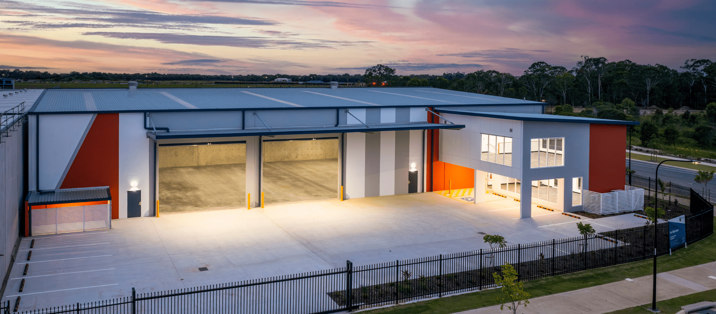Rycon construction team coordinating commercial site works in Southeast Queensland, early stage of warehouse build