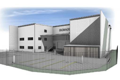 Overhead image of Berrinba Coldstores in the construction phase.