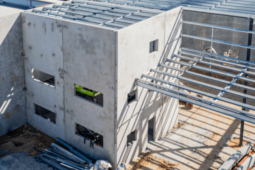 Overhead image of Berrinba Coldstores in the construction phase.