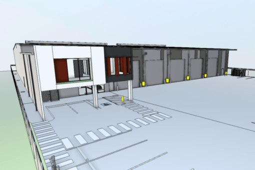 Image of Berrinba Coldstores in the construction phase.