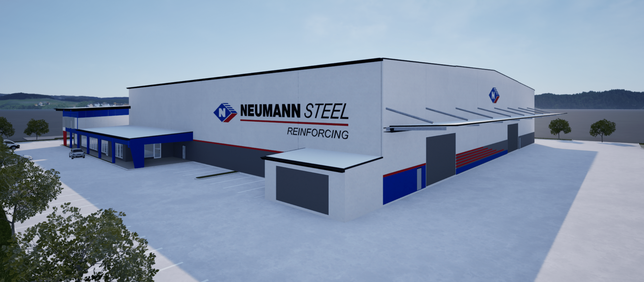 Rycon October Blog Image 2 Completed commercial construction project for Neumann Steel.